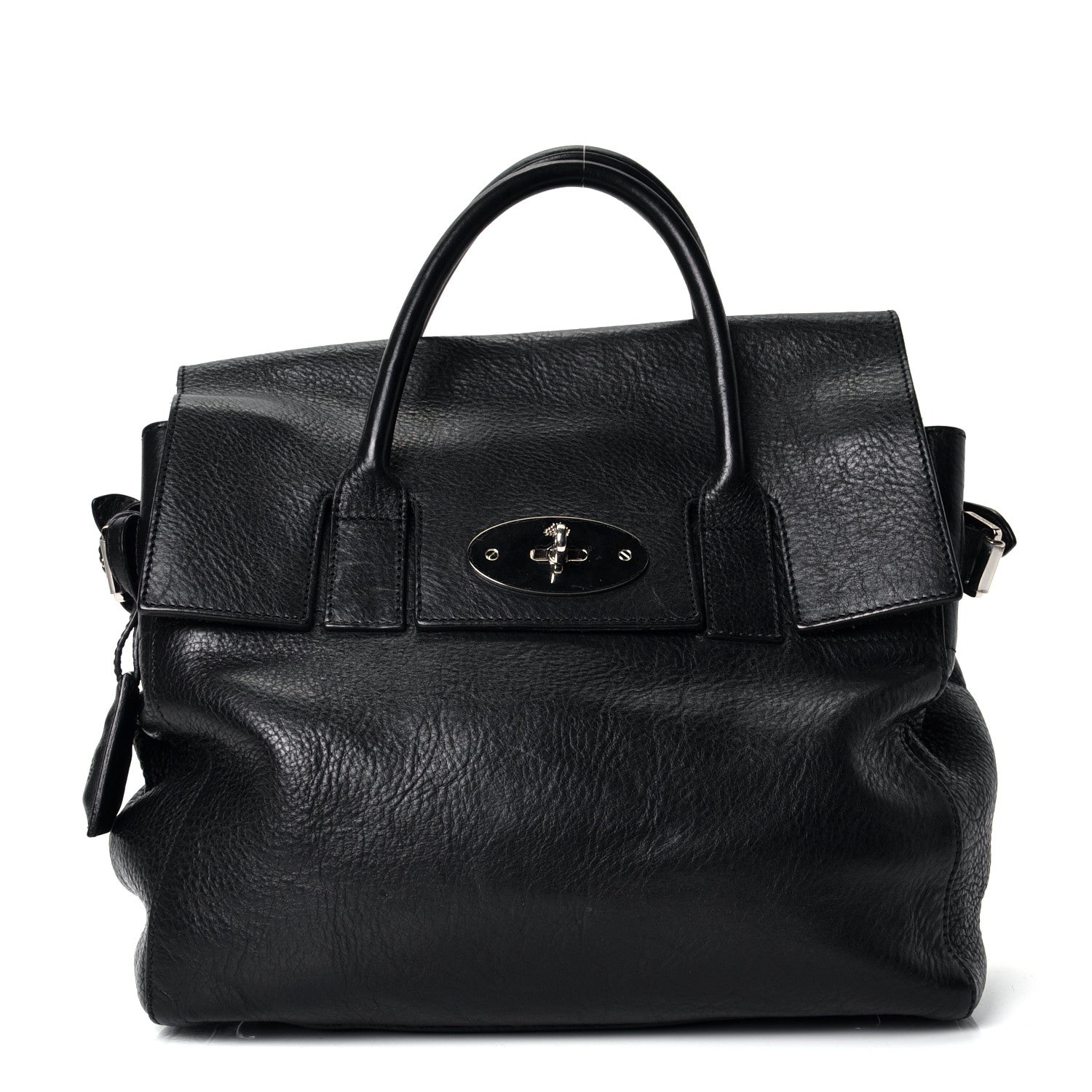 Mulberry Natural Calfskin Large Cara Delevingne Convertible Satchel Black 1 of 4