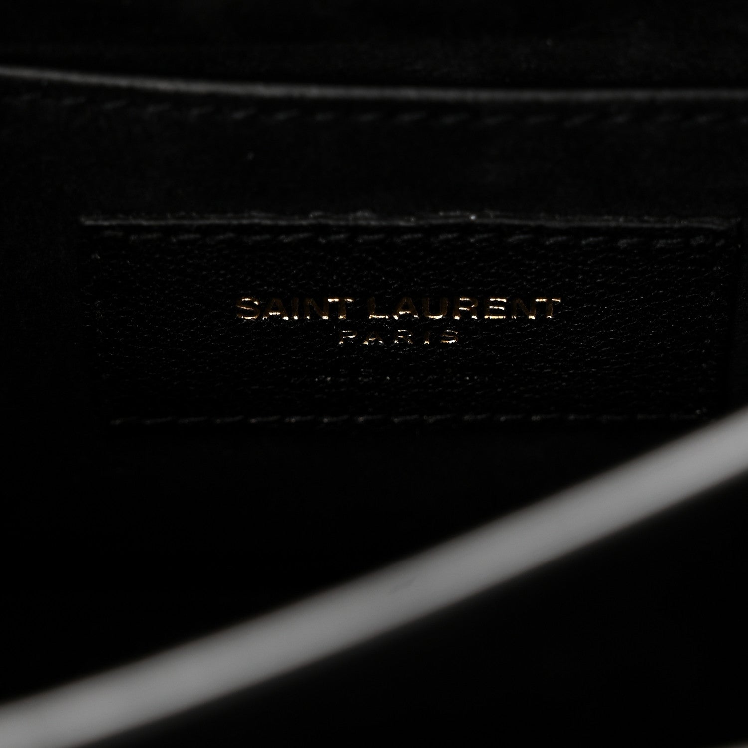 Saint Laurent Calf Hair Leopard Print Monogram Small Sunset Chain Wallet Natural Black 6 of 10