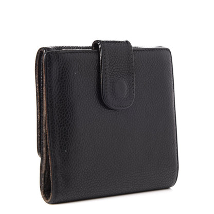 Chanel Caviar Timeless CC Compact French Wallet Black 3 of 10