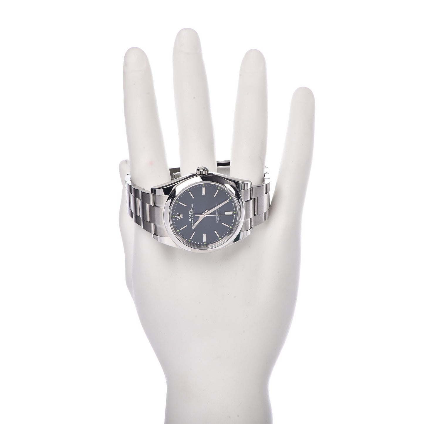 Stainless Steel 39mm Oyster Perpetual Watch Blue 114300