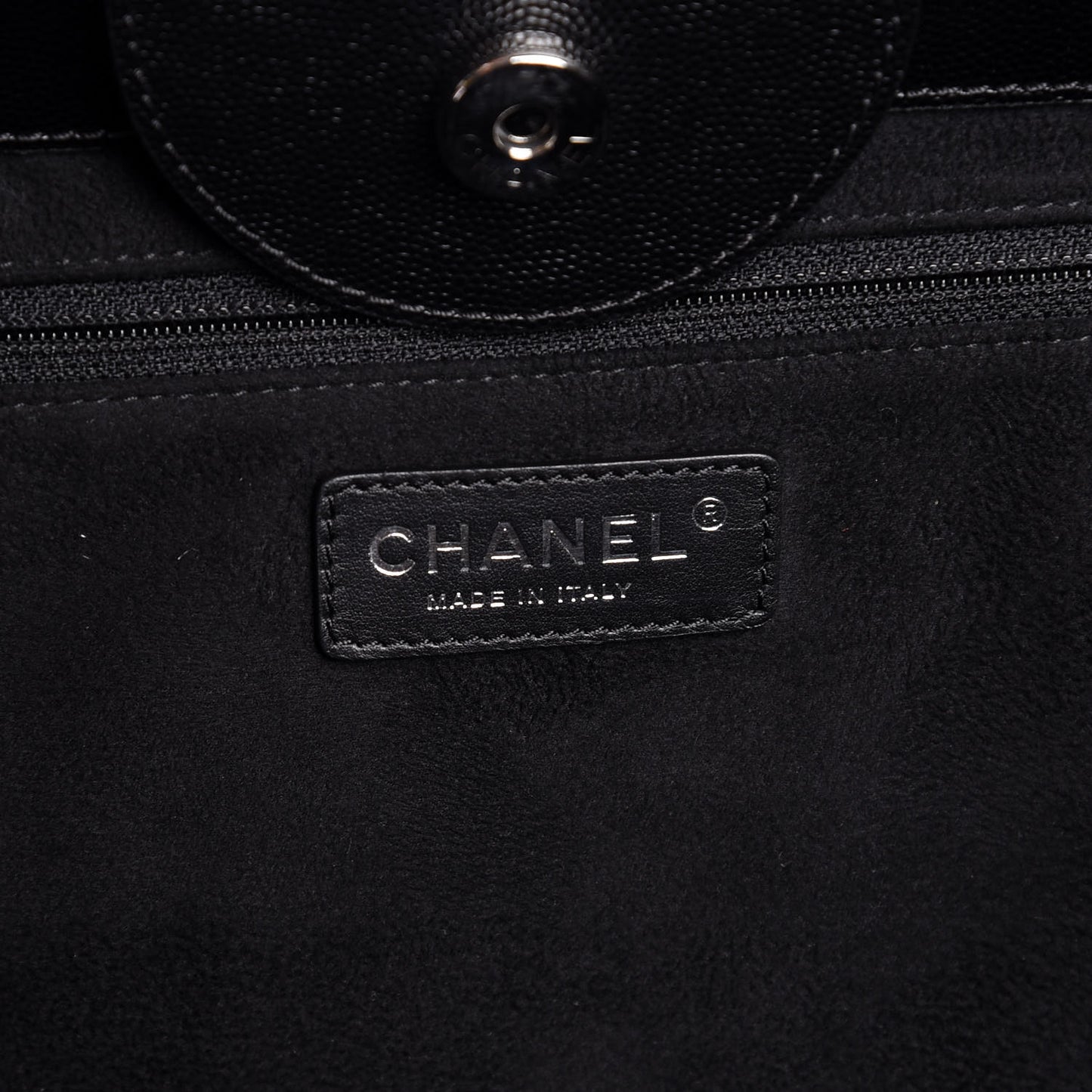 Caviar Extra Large Studded Deauville Tote Black