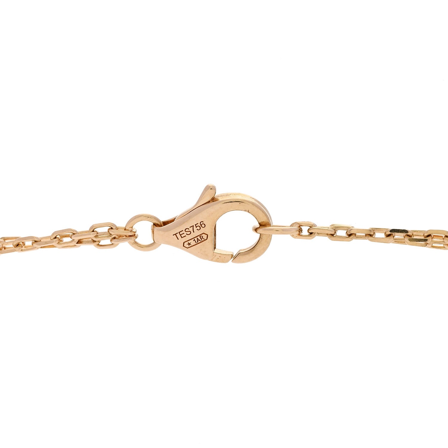 Cartier 18K Yellow Gold 2 Diamond LOVE Necklace 5 of 6