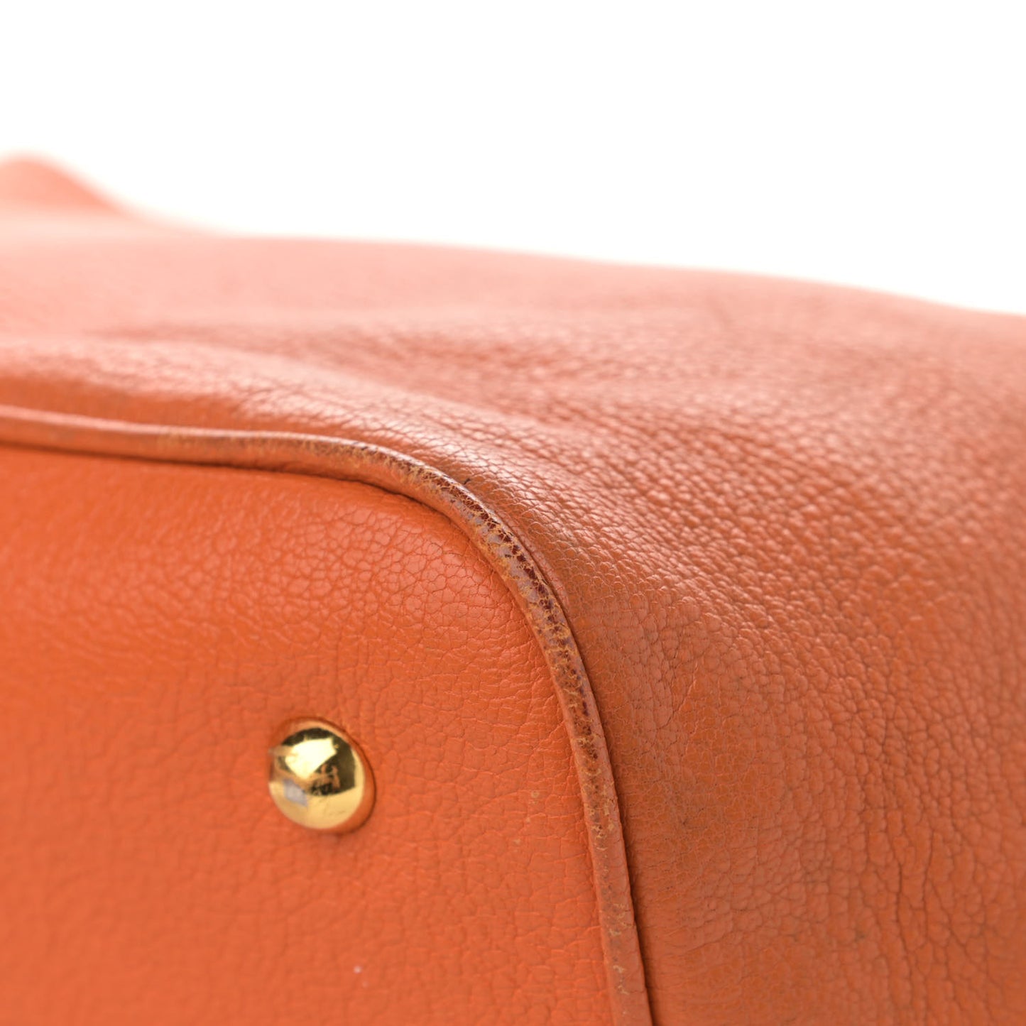Goatskin Madras Zip Tote Papaya