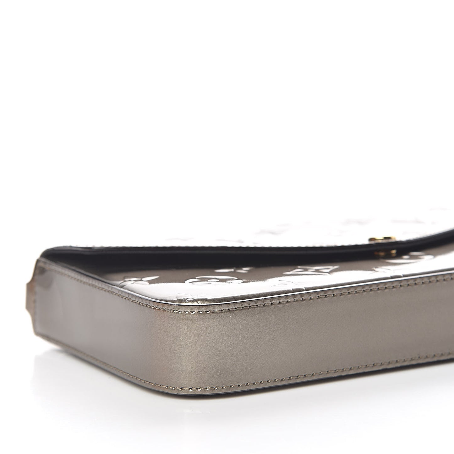 Vernis Felicie Pochette Chain Wallet Champagne Metallise