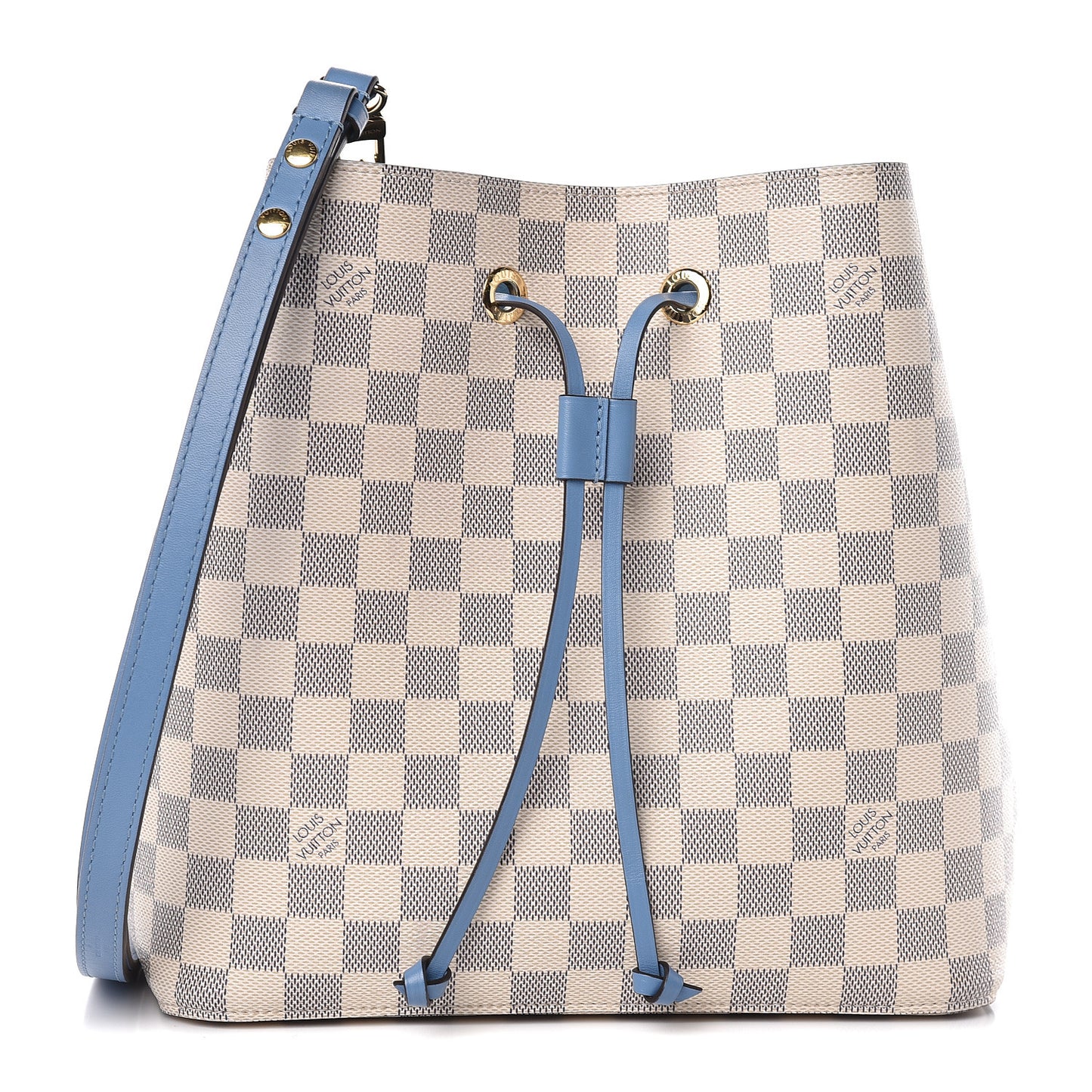 Damier Azur Neonoe MM Bleuet