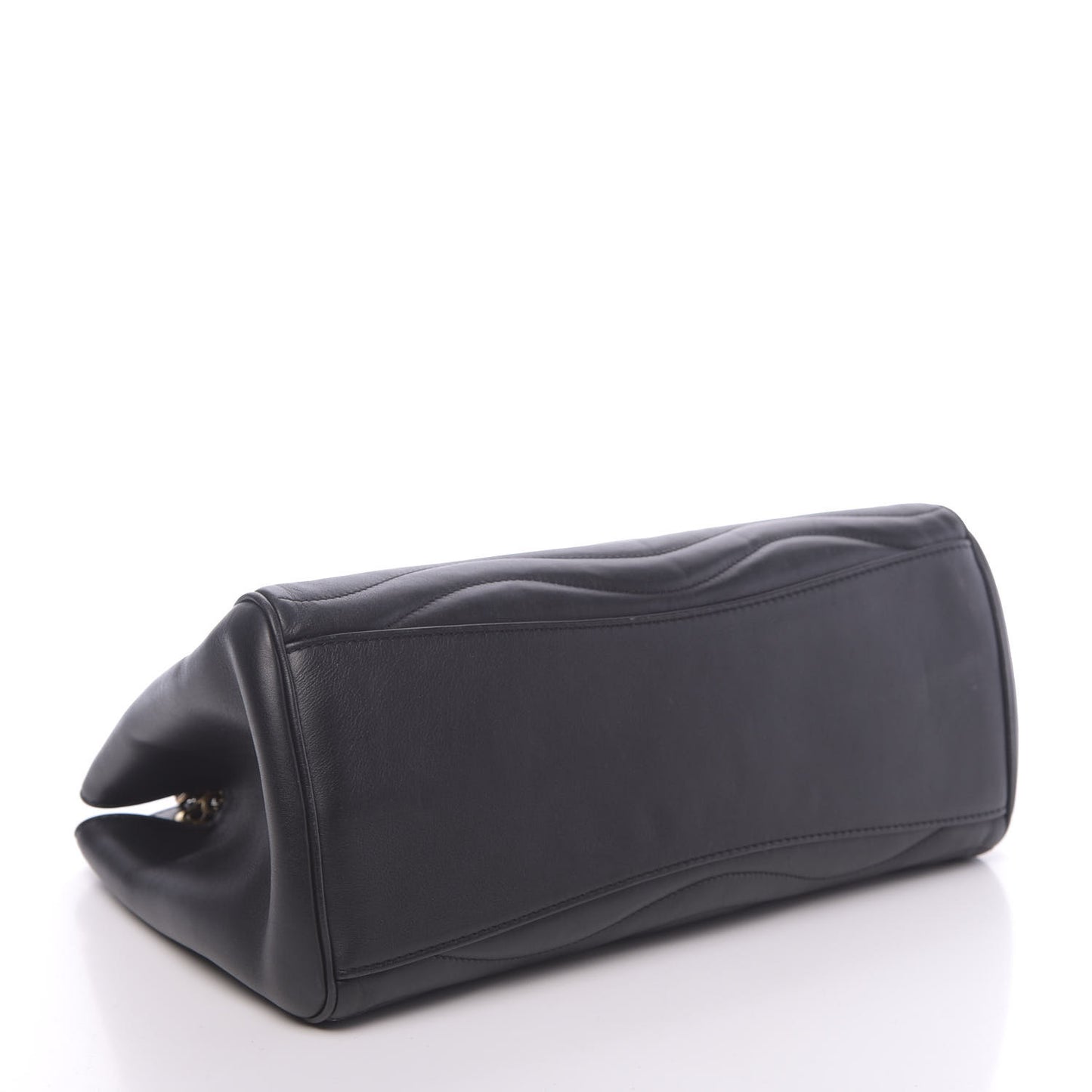Calfskin New Wave Chain Tote Black