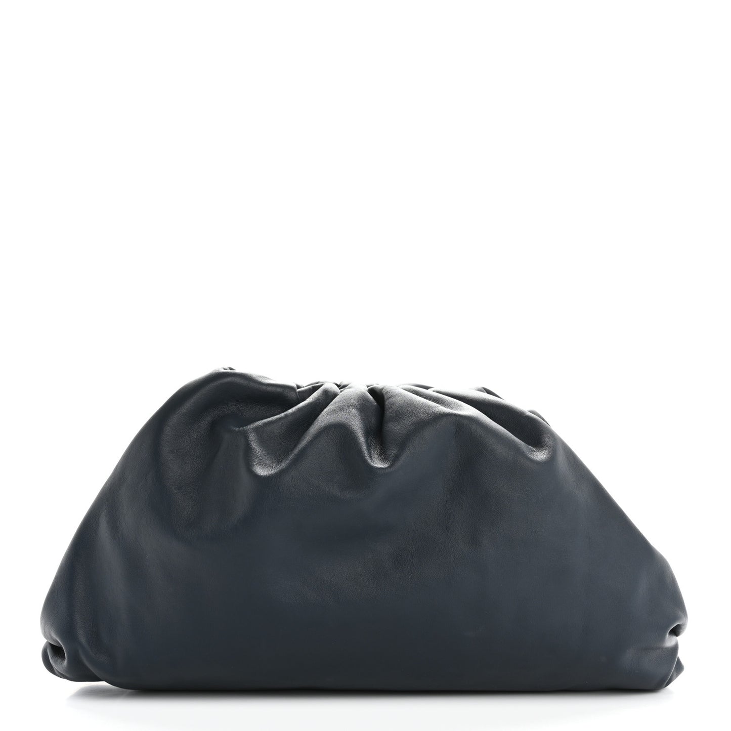 Smooth Butter Calf The Pouch Oversized Clutch Deep Blue