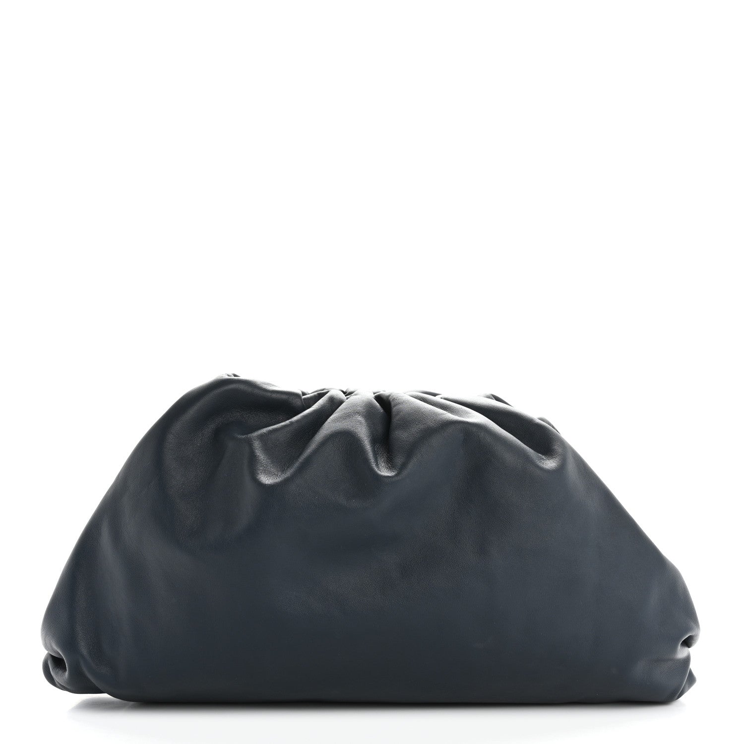Bottega Veneta Smooth Butter Calf The Pouch Oversized Clutch Deep Blue 1 of 11