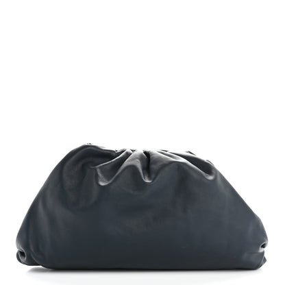 Bottega Veneta Smooth Butter Calf The Pouch Oversized Clutch Deep Blue 1 of 11
