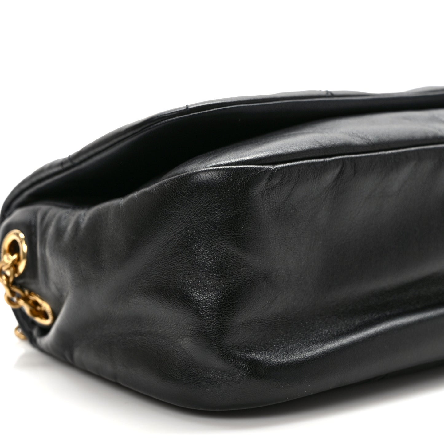 Lambskin Matelasse Monogram Small Jamie 4.3 Black