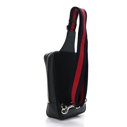Gucci GG Supreme Monogram Web Belt Bag Black Grey 3 of 9