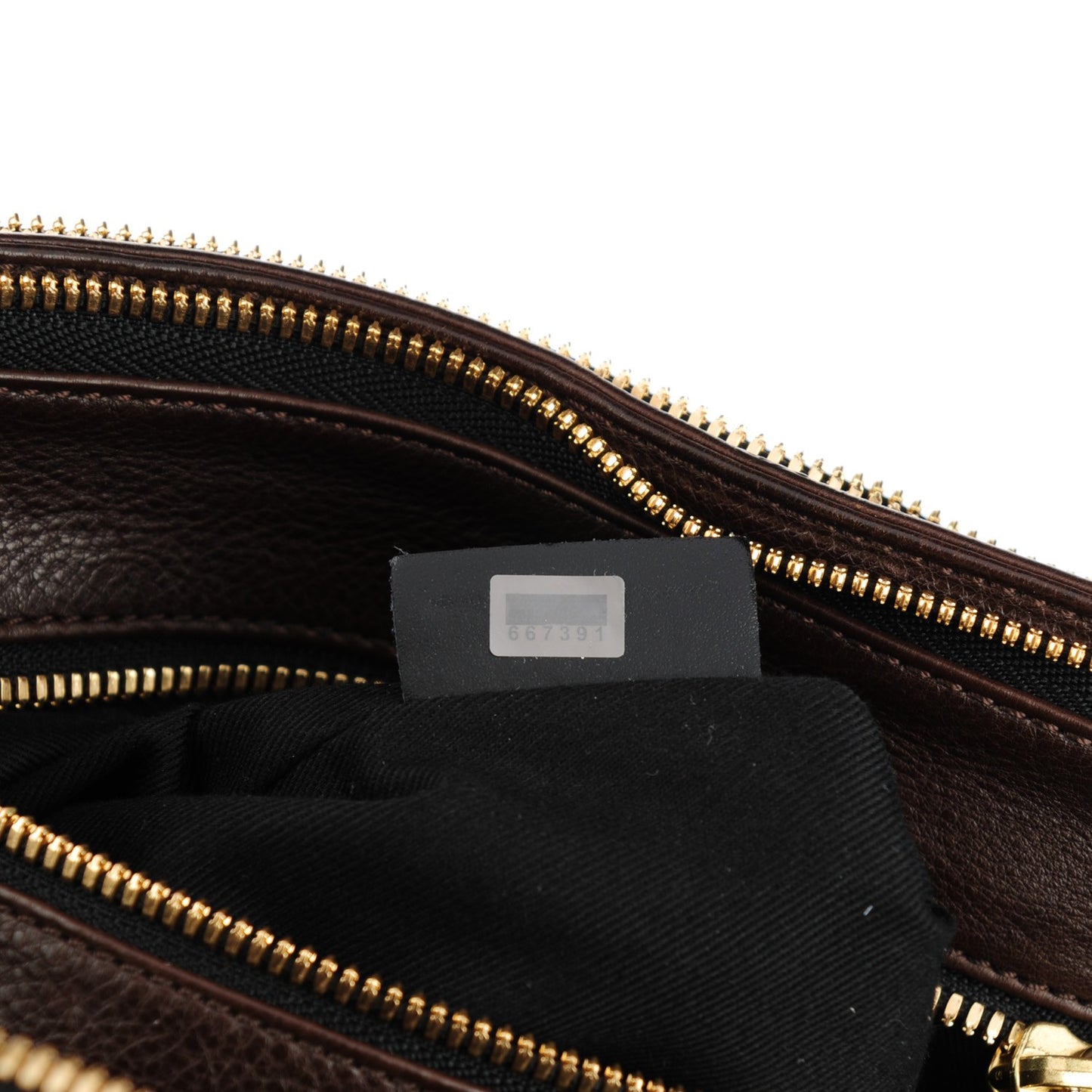 Calfskin Cary Zipped Shoulder Bag Anthracite