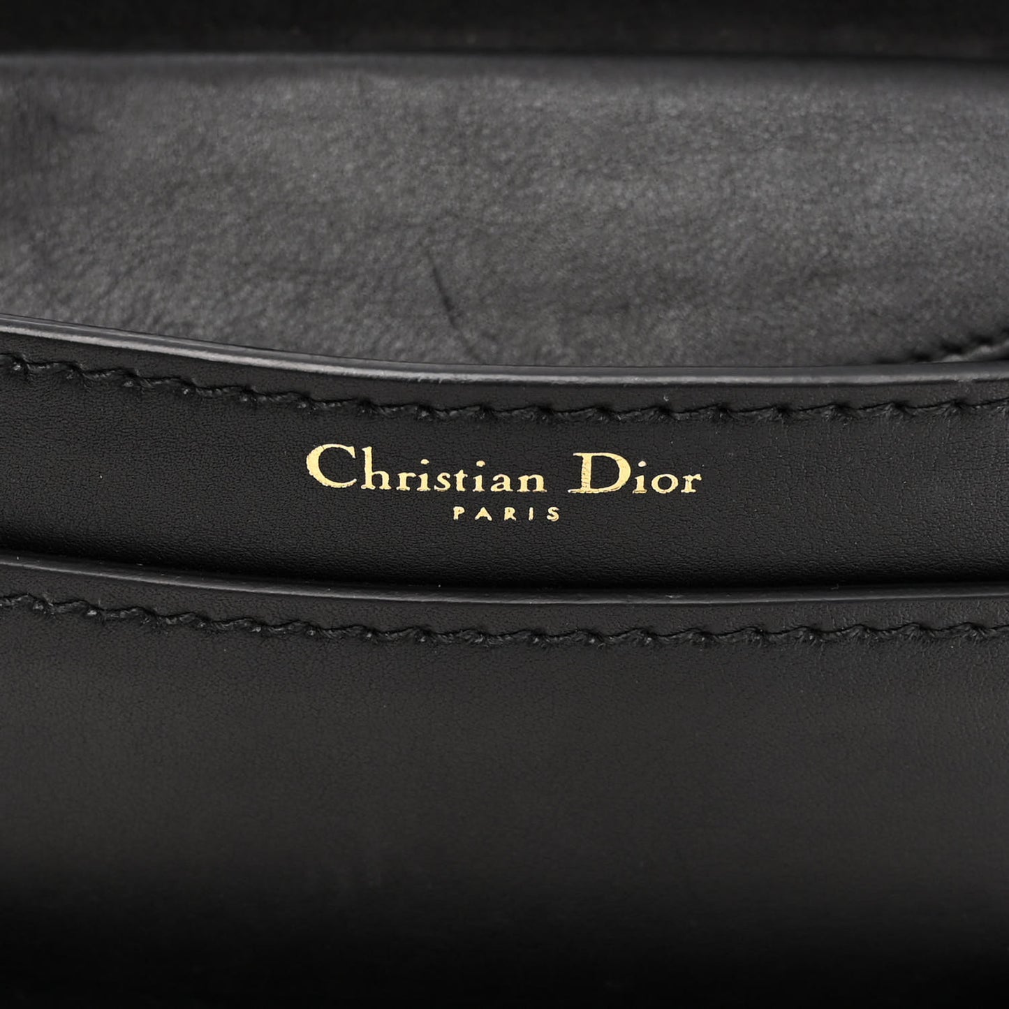 Calfskin J'Adior Chain Flap Bag Black
