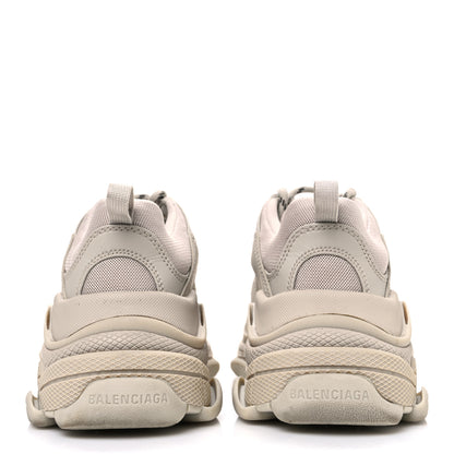 Balenciaga Fabric Mesh Womens Triple S Sneakers 37 Beige 6 of 9