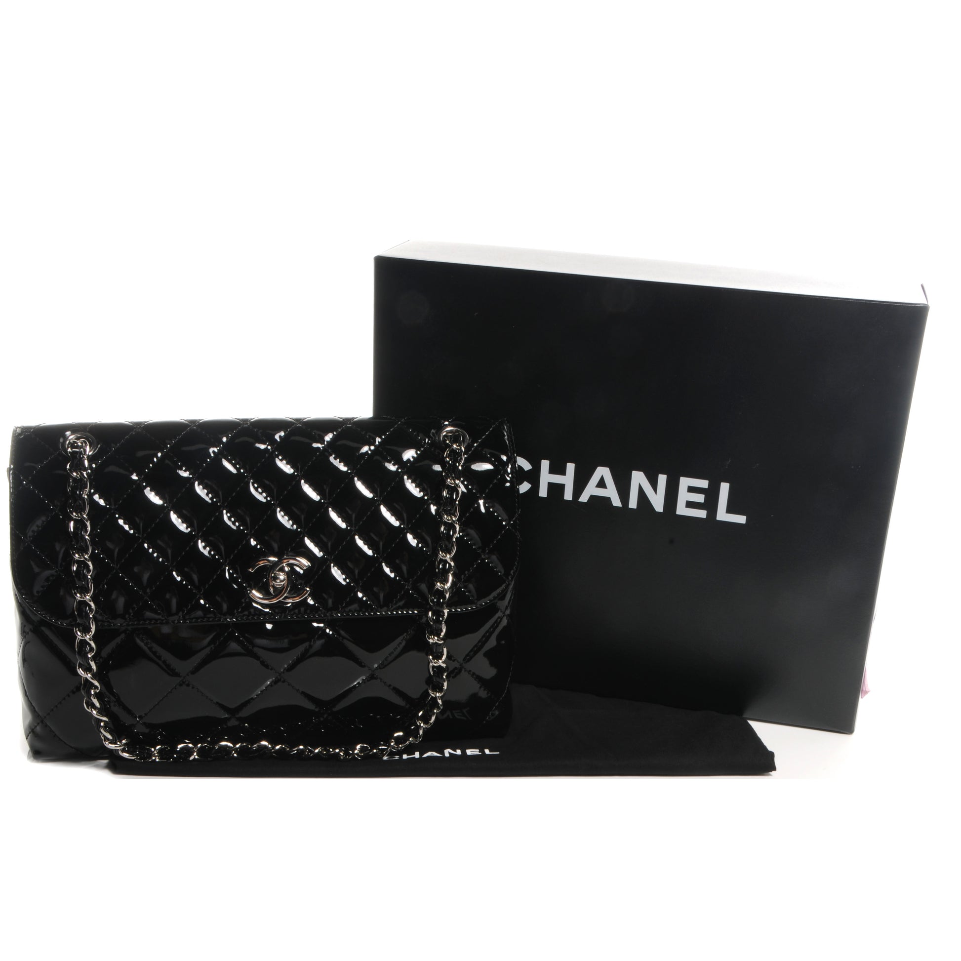 Chanel Vinyl Quilted In the Business Flap Bag Black 5 of 9
