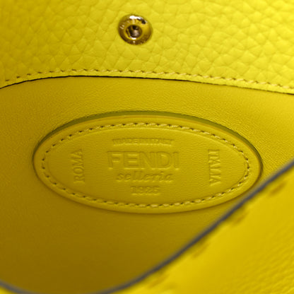 Fendi Cuoio Romano Fluo Selleria Medium Peekaboo X-Lite Black Giallo Fluo 6 of 12