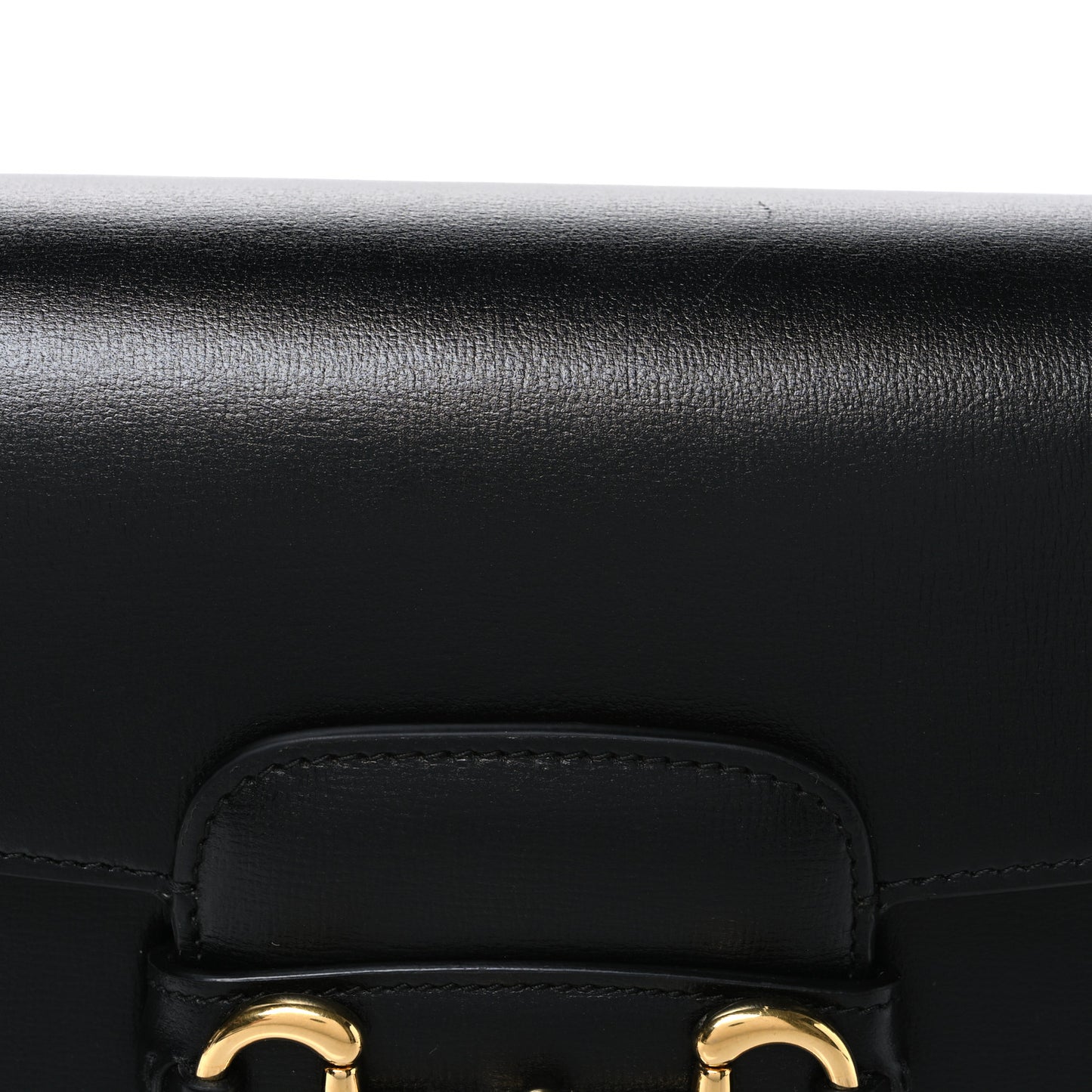 Azalea Calfskin Horsebit 1955 Shoulder Bag Black Black