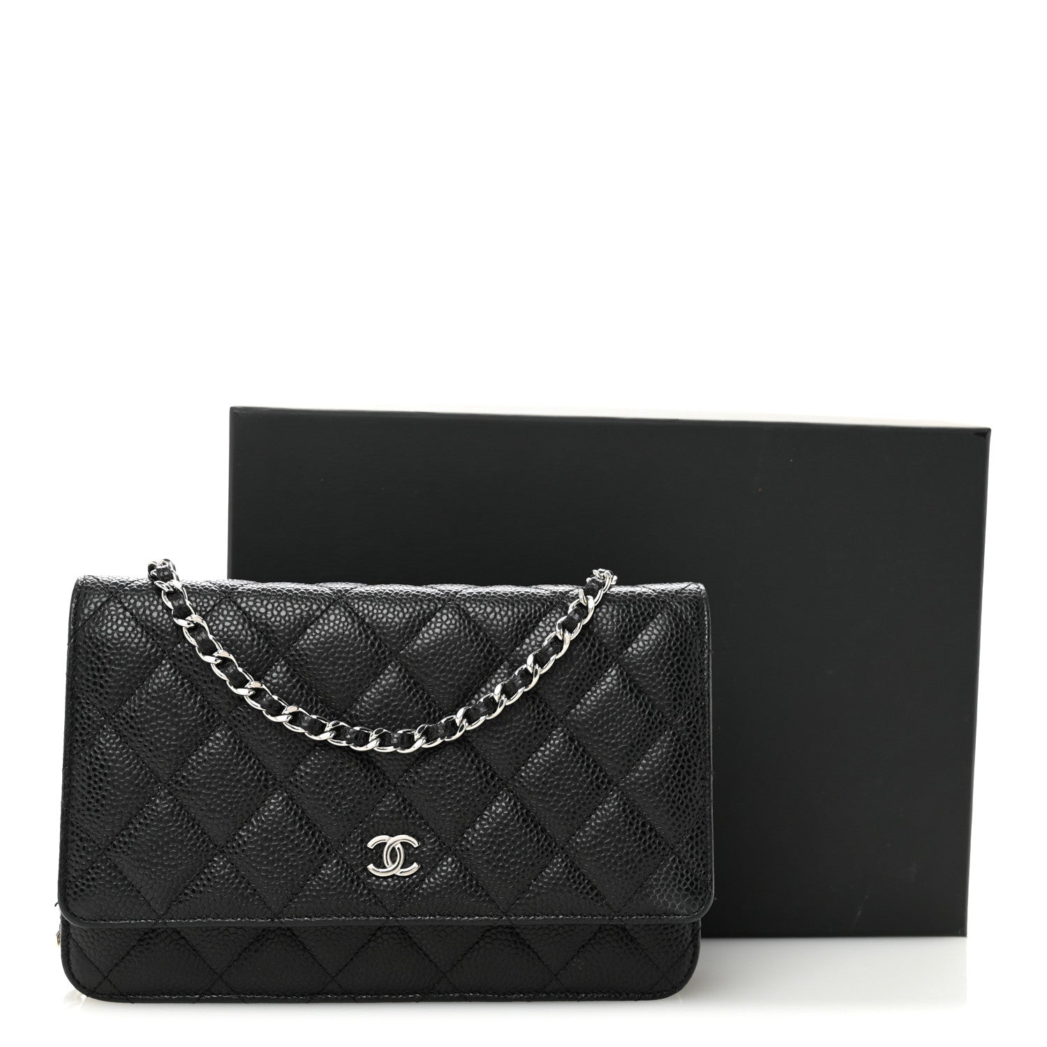 Chanel Caviar Quilted Wallet on Chain WOC Black 13 of 13