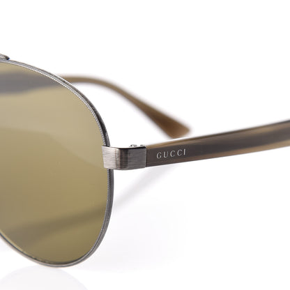 Gucci Aviator Sunglasses GG0054S Grey Green 6 of 7
