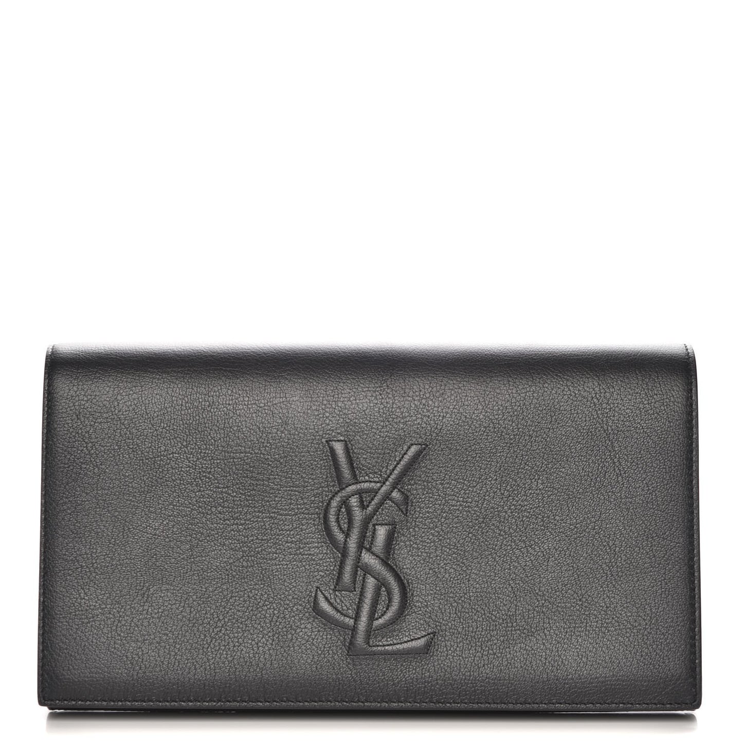 Calfskin Monogram Large Belle De Jour Clutch Black