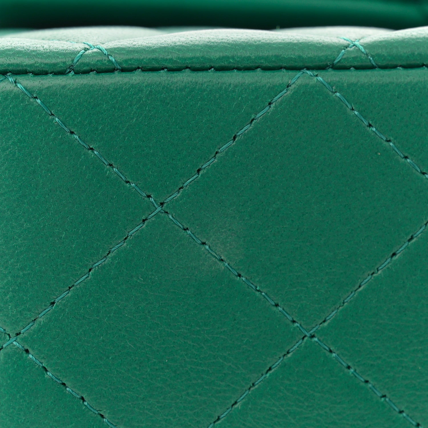 Chanel Lambskin Quilted Mini Top Handle Rectangular Flap Green 11 of 12