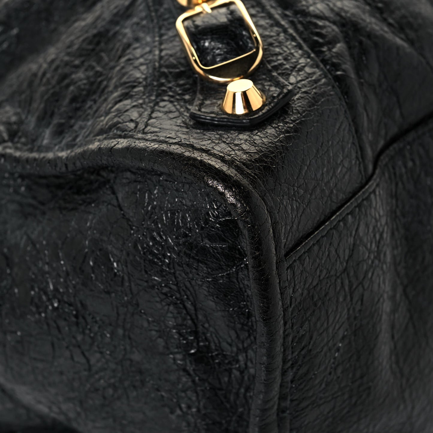 Agneau Classic Gold Hardware City Black