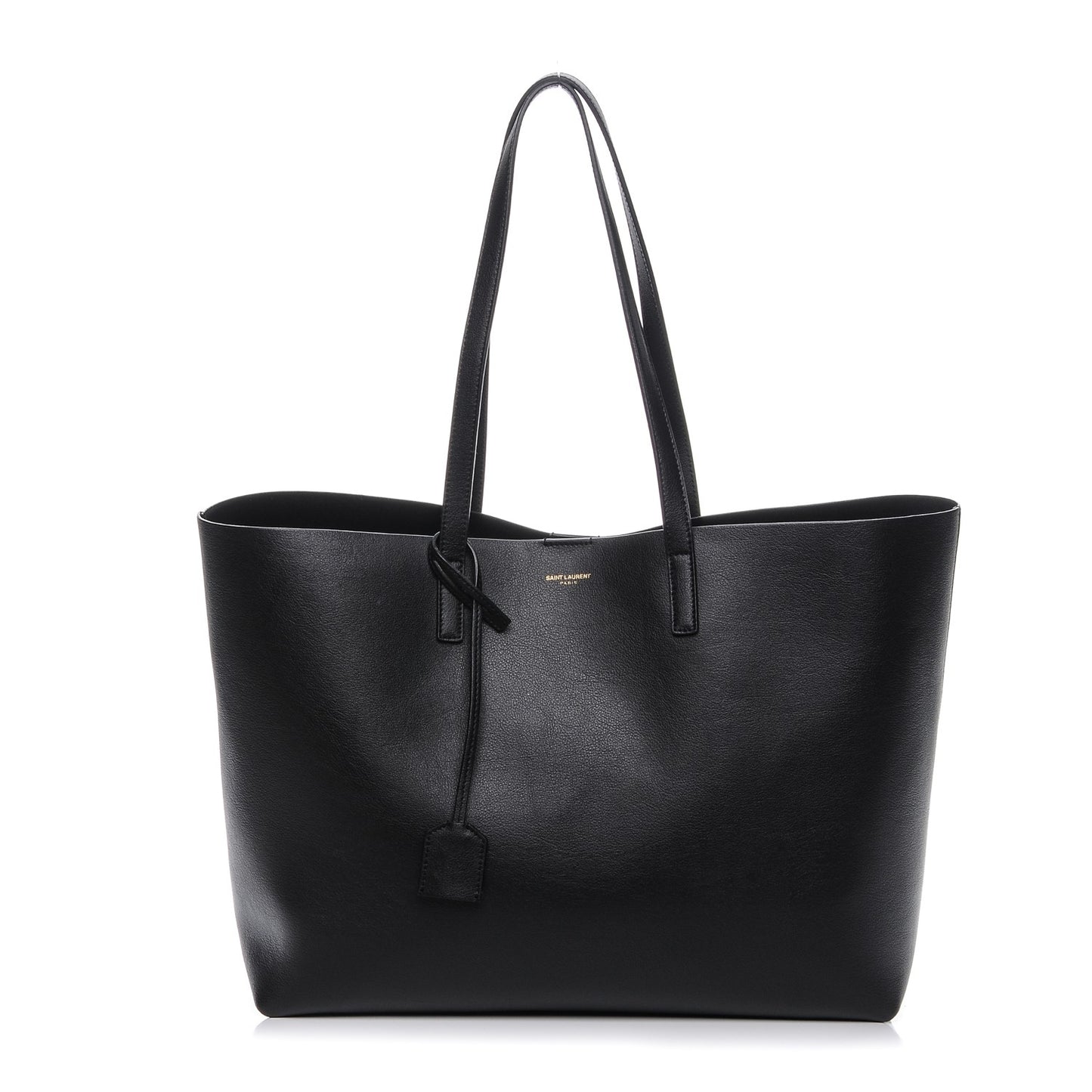 Calfskin Large Shopping Tote Black