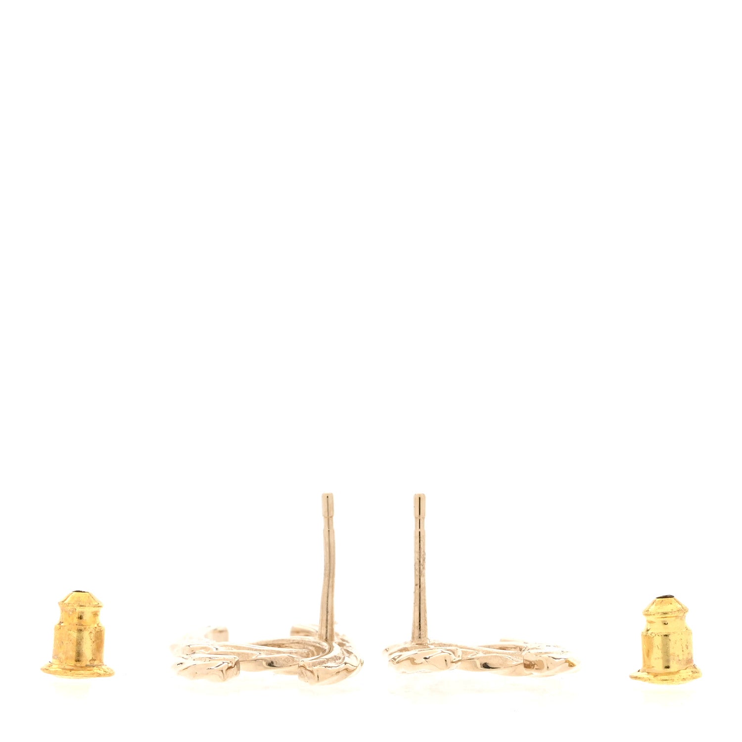 Chanel Crystal CC Earrings Gold 3 of 4