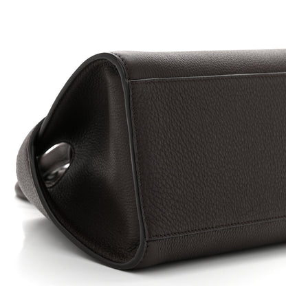 Salvatore Ferragamo Hammered Calfskin Mini Hug Bag Burnt Ocra 8 of 9