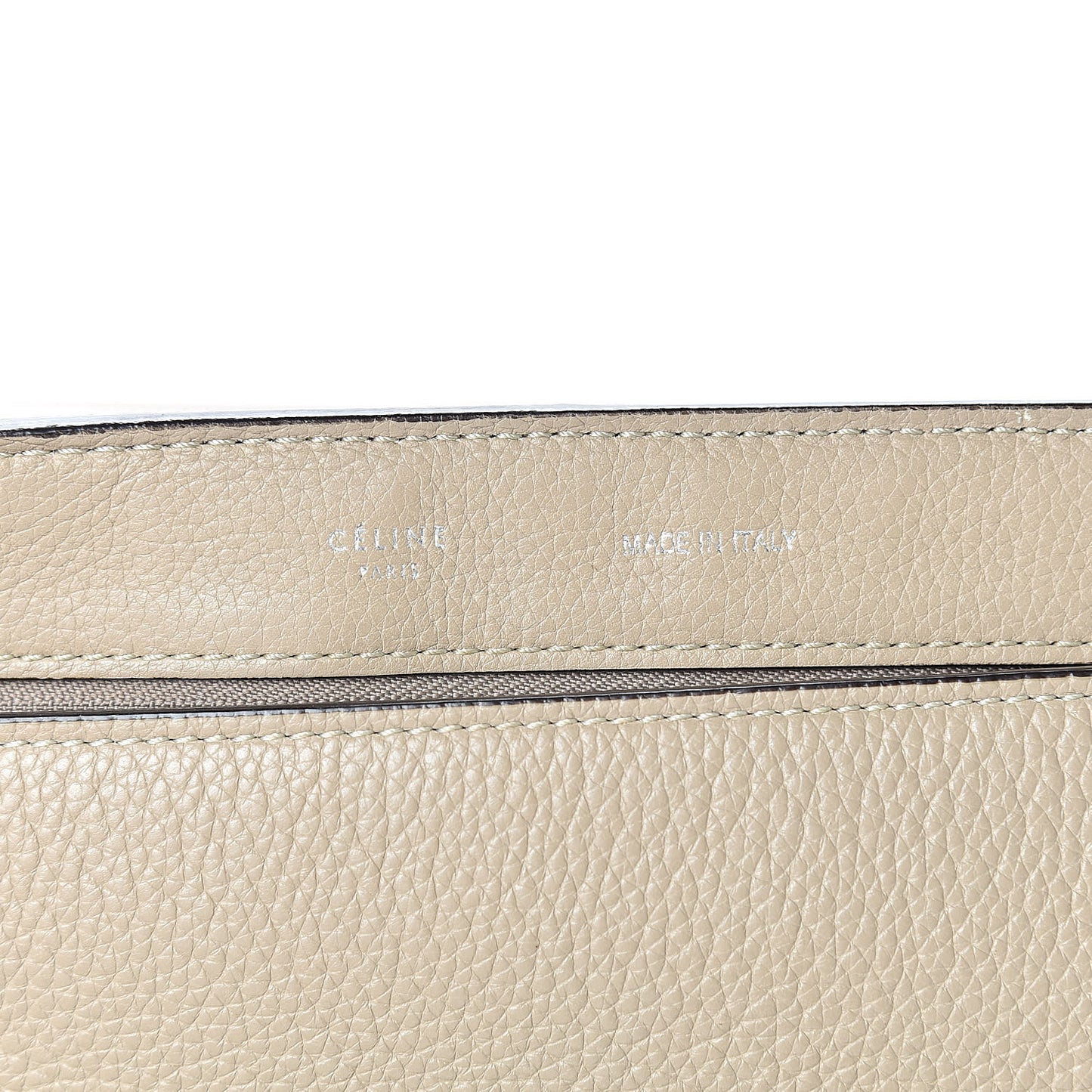 Drummed Calfskin Suede Large Trapeze Dune