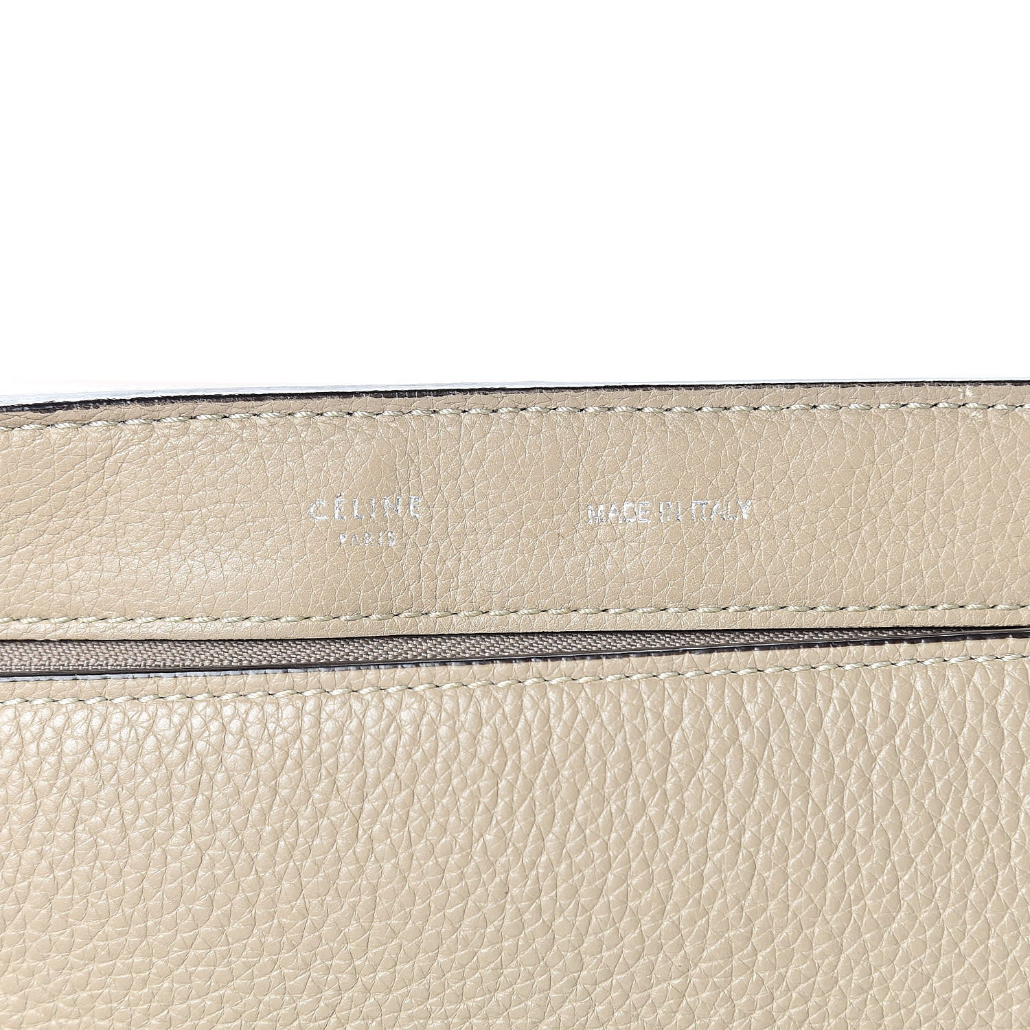 Celine Drummed Calfskin Suede Large Trapeze Dune 6 of 18