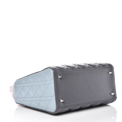 Christian Dior Lambskin Cannage Medium Tri-Color Lady Dior 4 of 13