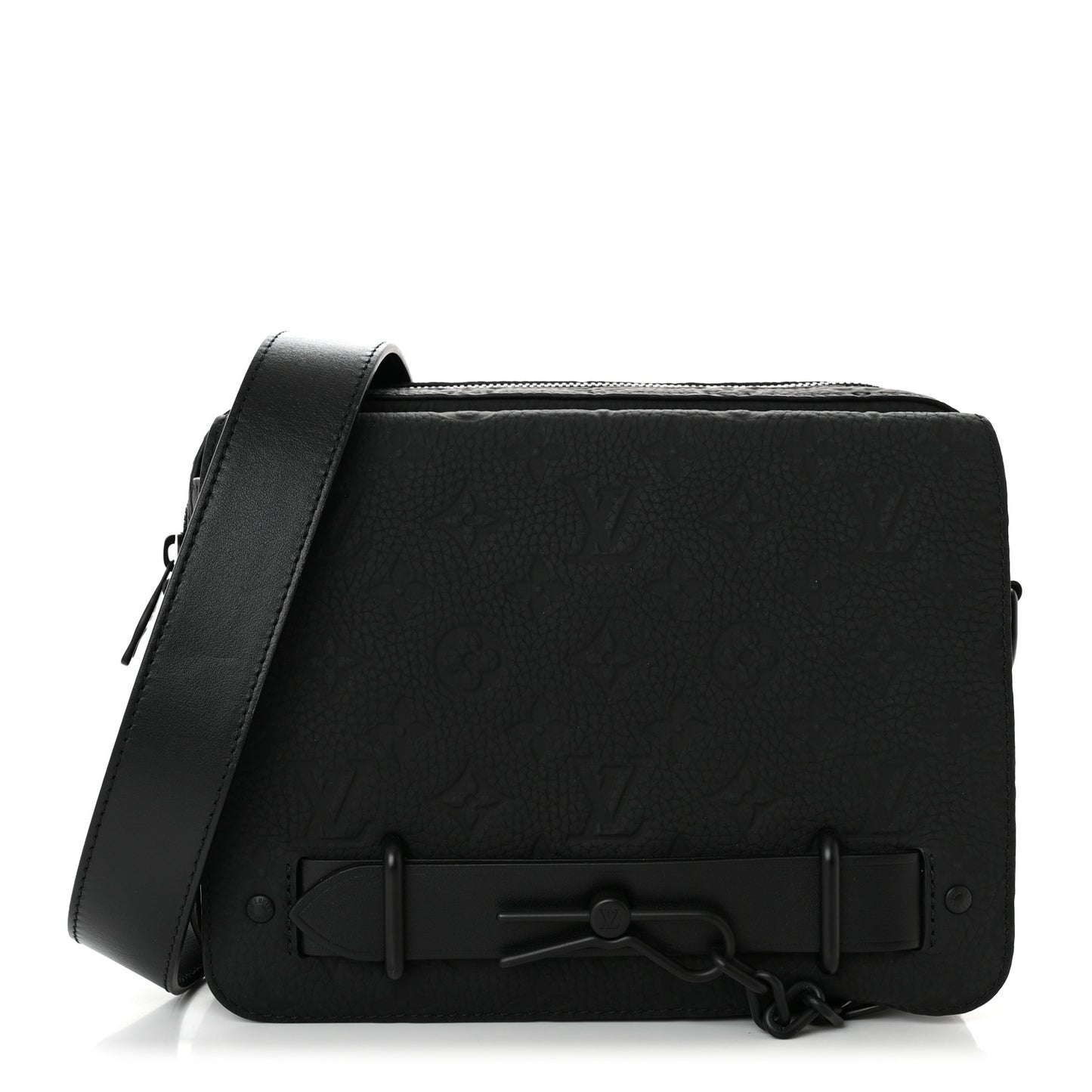 Taurillon Monogram Steamer Messenger Black