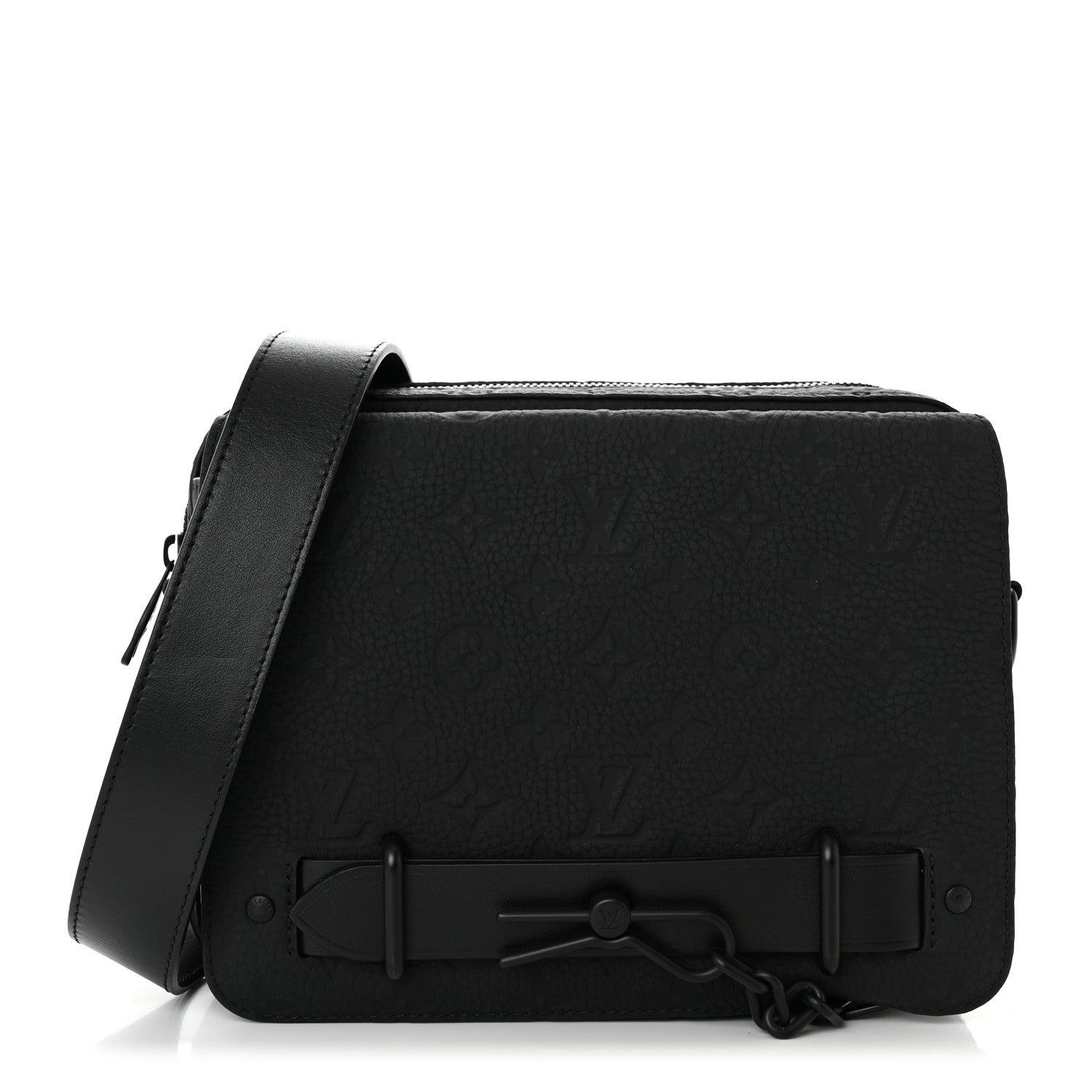 Louis Vuitton Taurillon Monogram Steamer Messenger Black 1 of 9