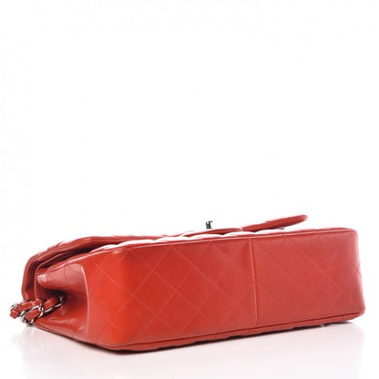 Chanel Lambskin Quilted Jumbo Double Flap Red 5 of 15