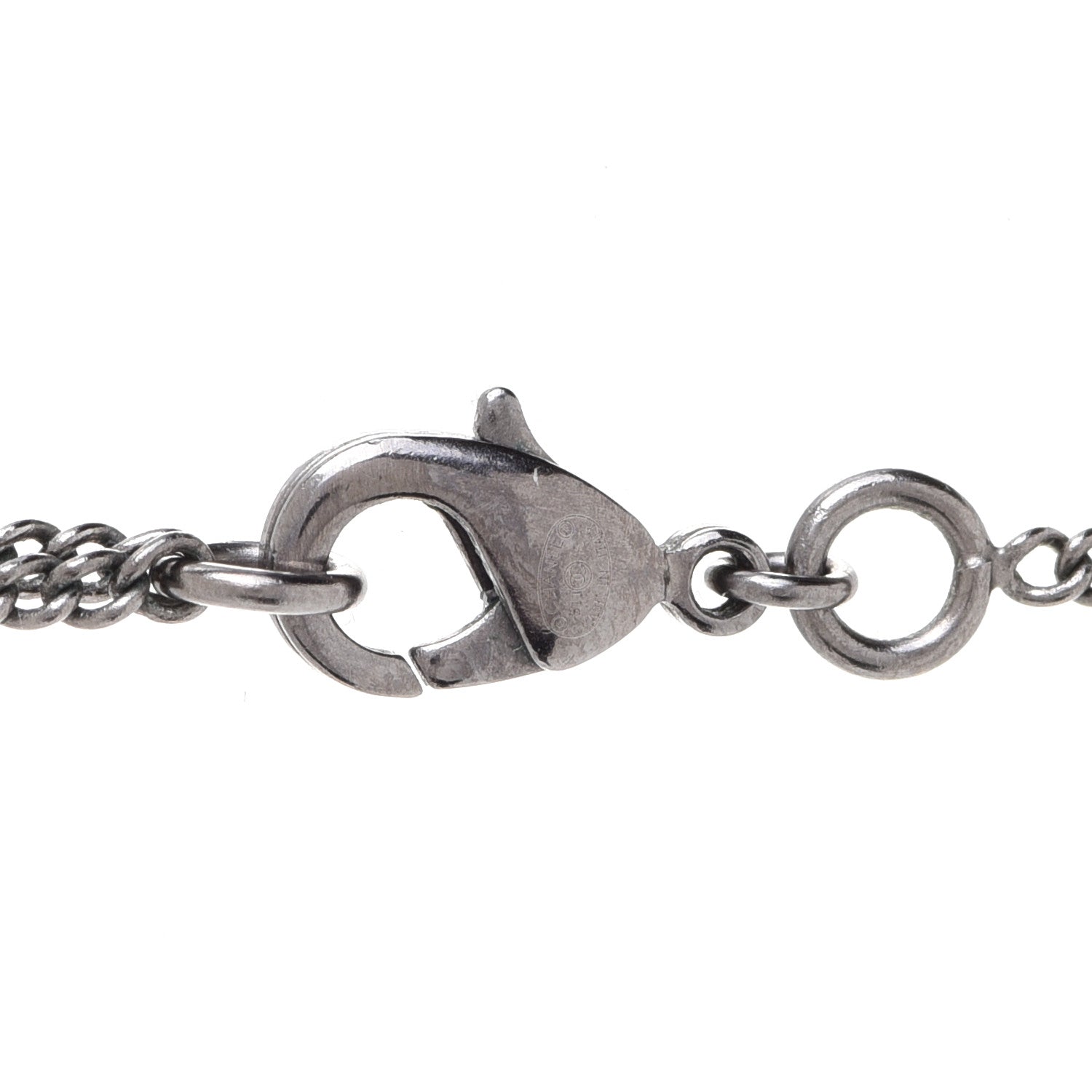 Chanel Ruthenium Pearl CC Drop Necklace 5 of 6