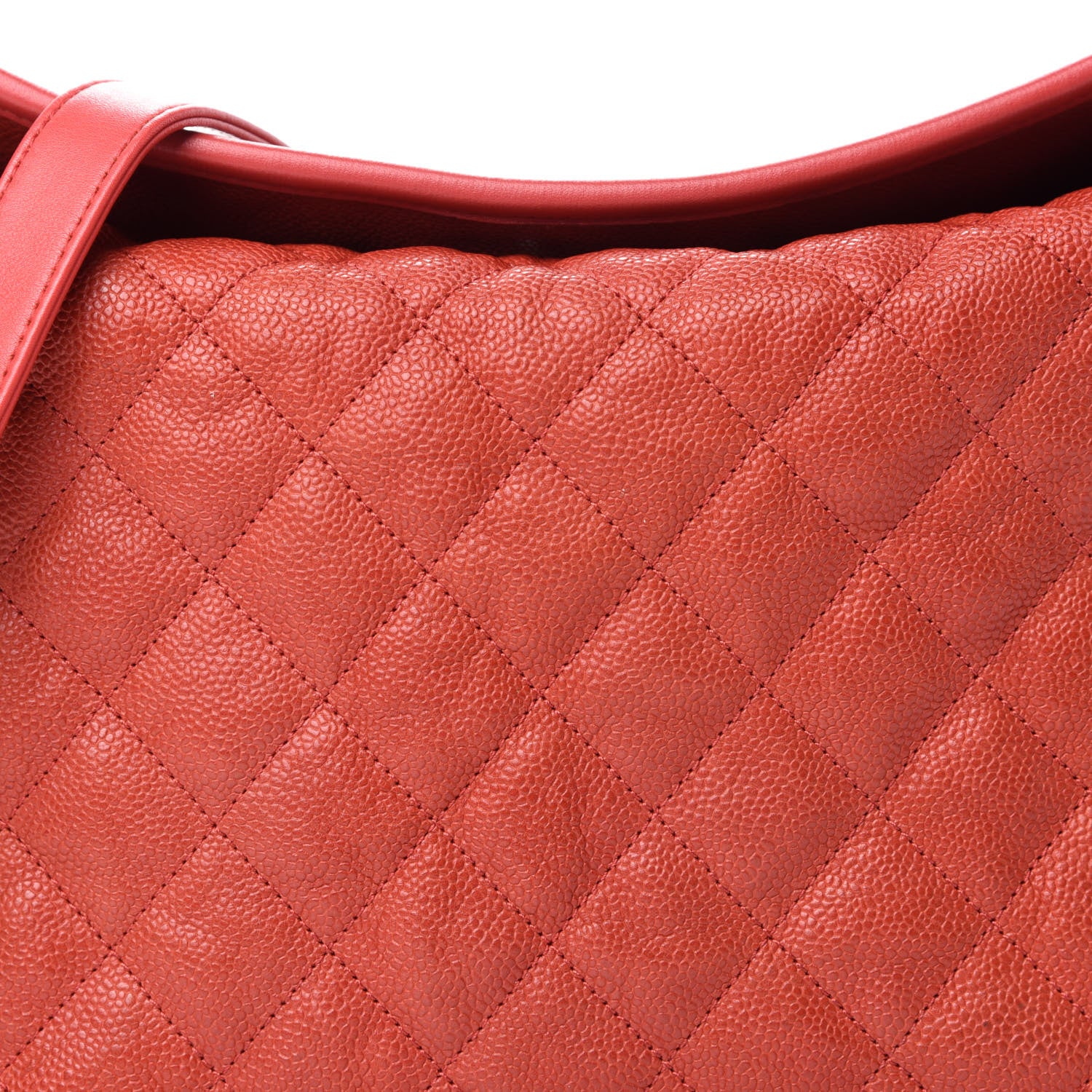 Chanel Caviar Quilted French Riviera Hobo Rouge 14 of 14