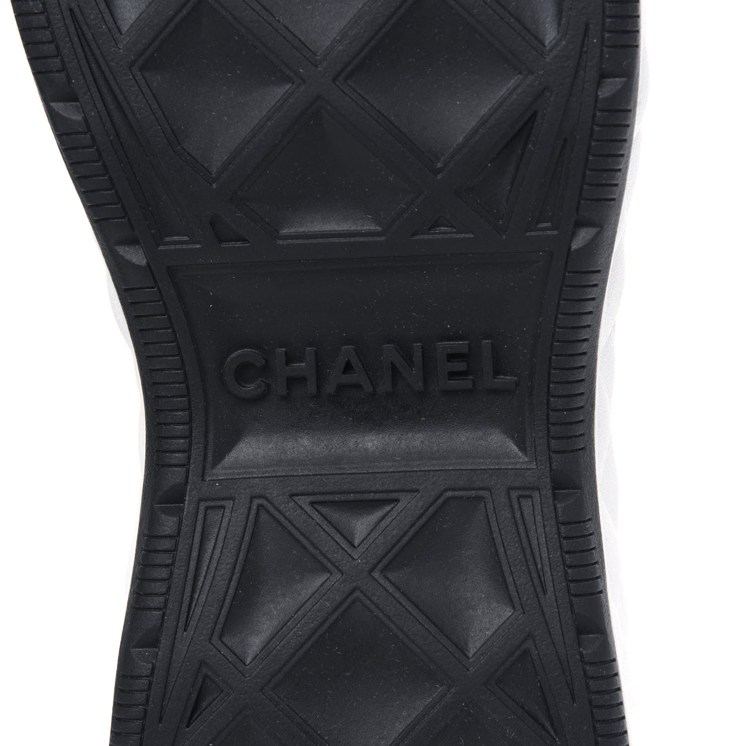 Chanel Velvet Calfskin Mixed Fibers CC Sneakers 37.5 Black 6 of 9