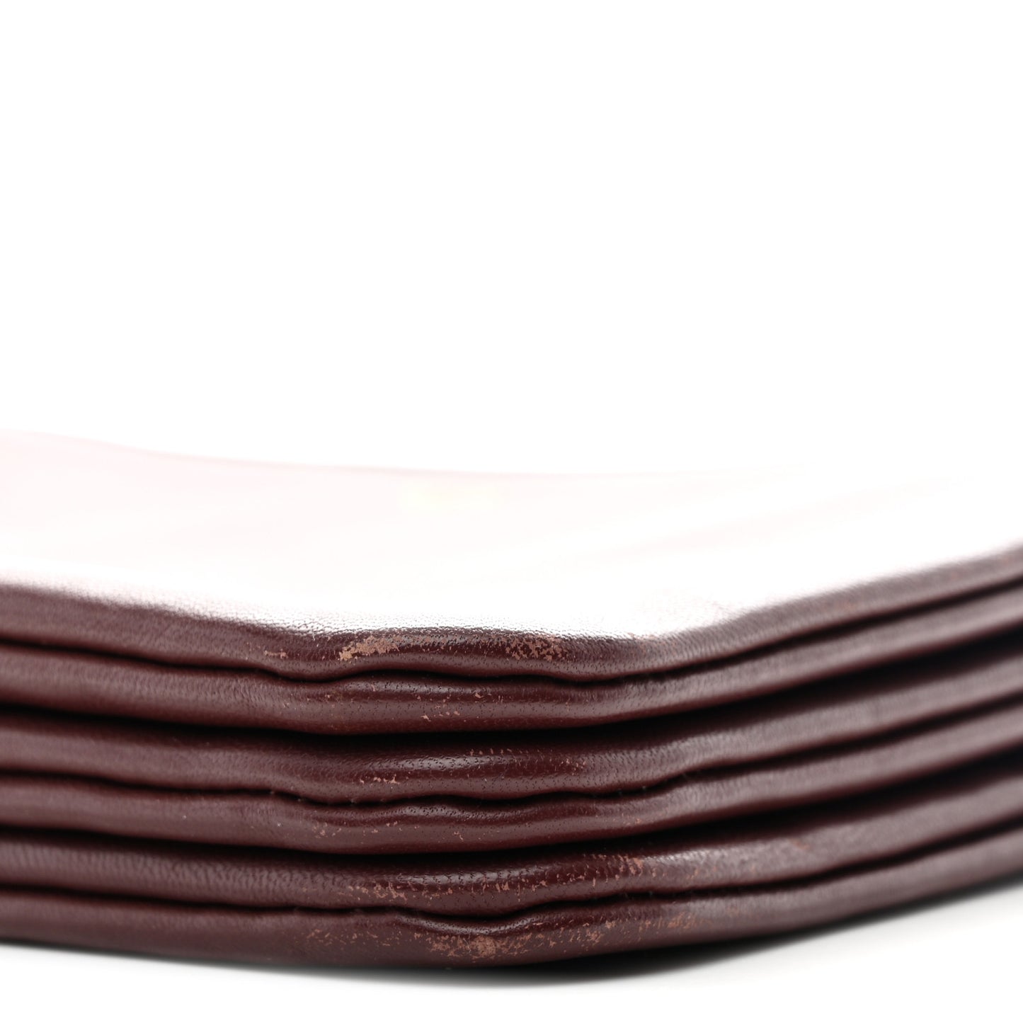 Lambskin Small Trio Crossbody Bag Burgundy