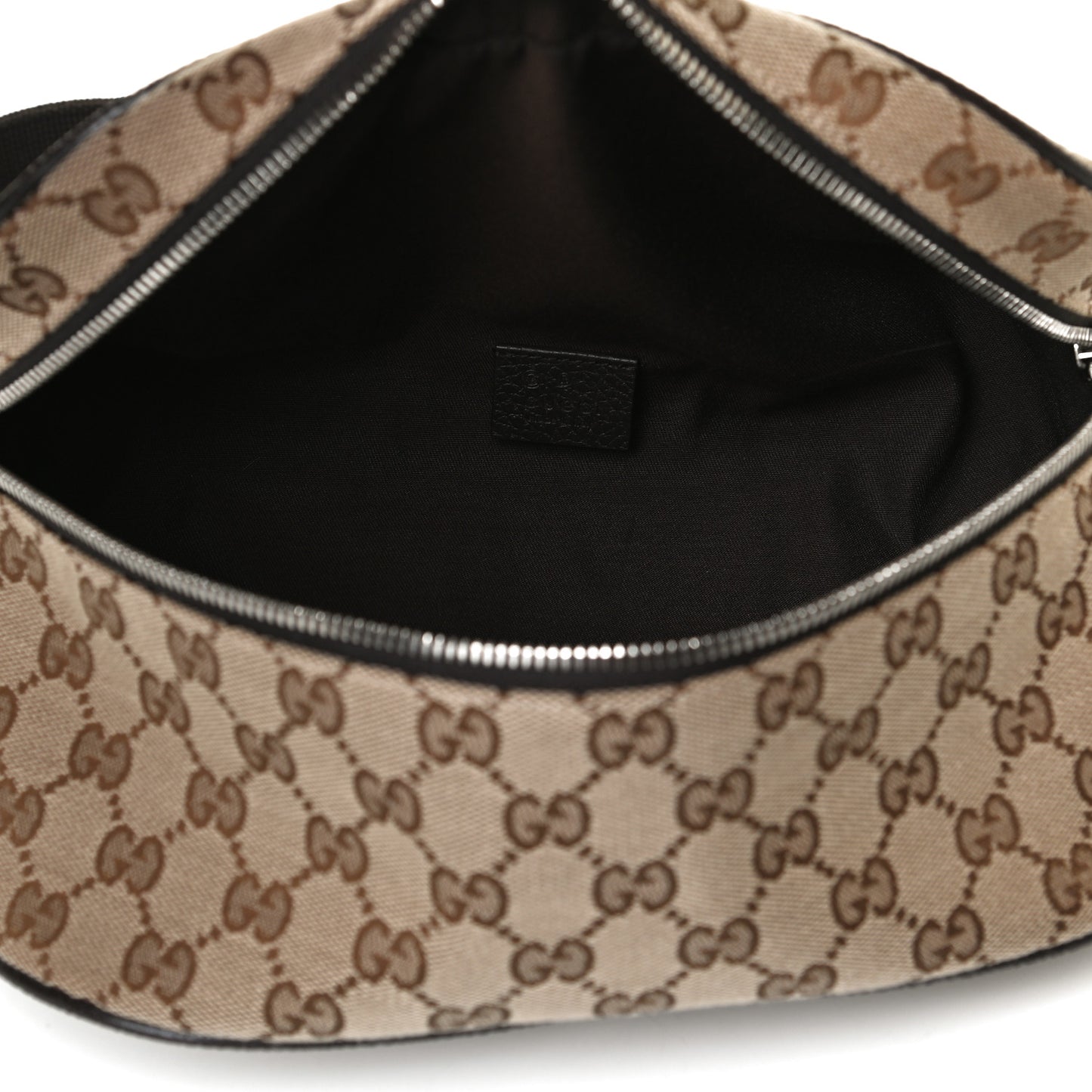 Monogram Dollar Calfskin Waist Pouch Beige Ebony Testa di Moro Marrone Scuro