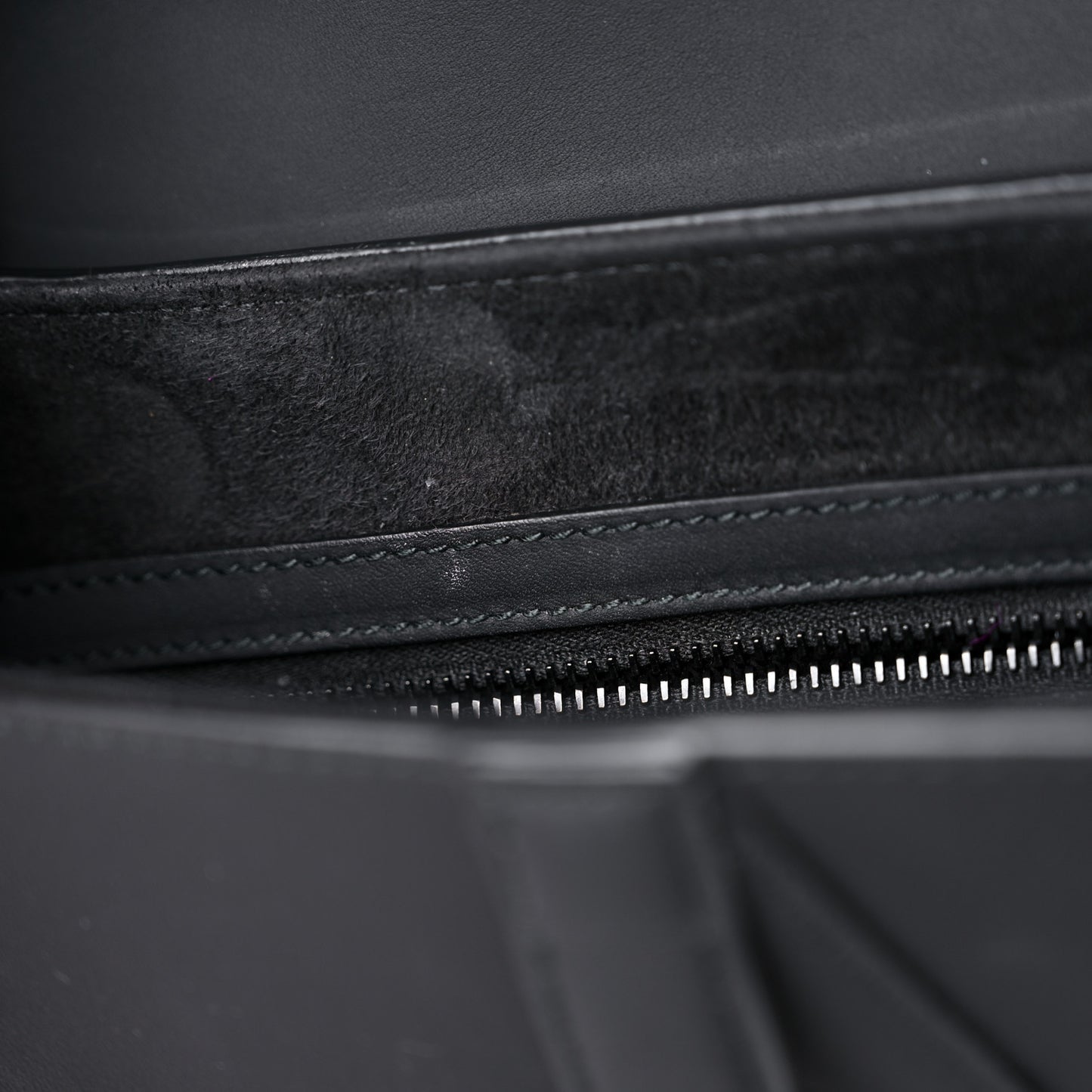 Ultra Matte Calfskin Saddle Bag Black