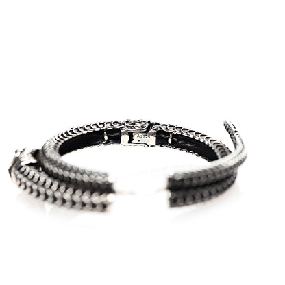 Gucci Sterling Silver Garden Snake Hoop Earrings 4 of 6