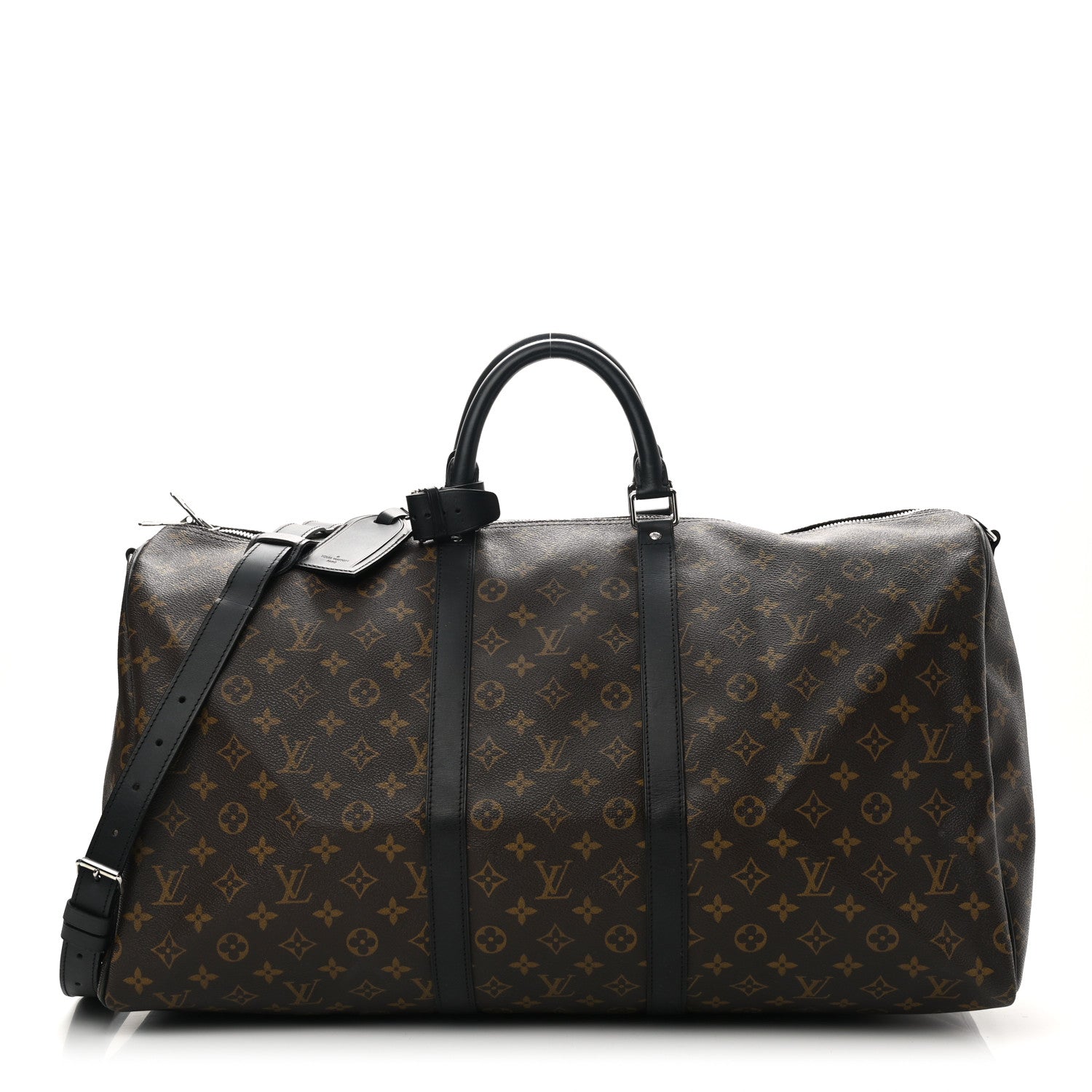 Louis Vuitton Monogram Macassar Keepall Bandouliere 55 1 of 9
