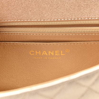 Chanel Metallic Lambskin Quilted Mini Rectangular Flap Gold 5 of 8