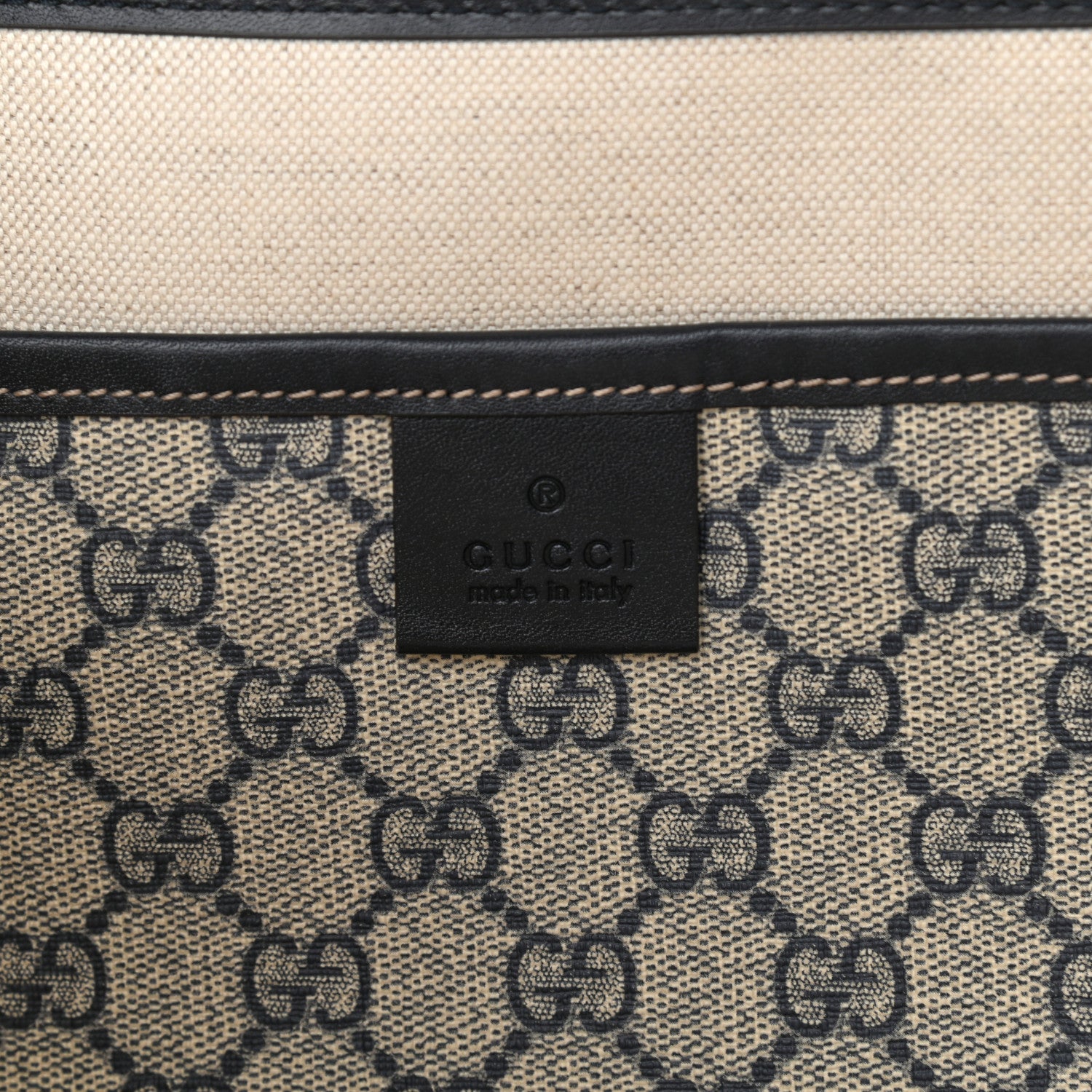 Gucci GG Plus Monogram Medium Signature Web Loop Tote Navy 6 of 10