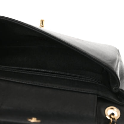 Chanel Sheepskin Chevron Quilted Small Vintage Mademoiselle Flap Black 5 of 16