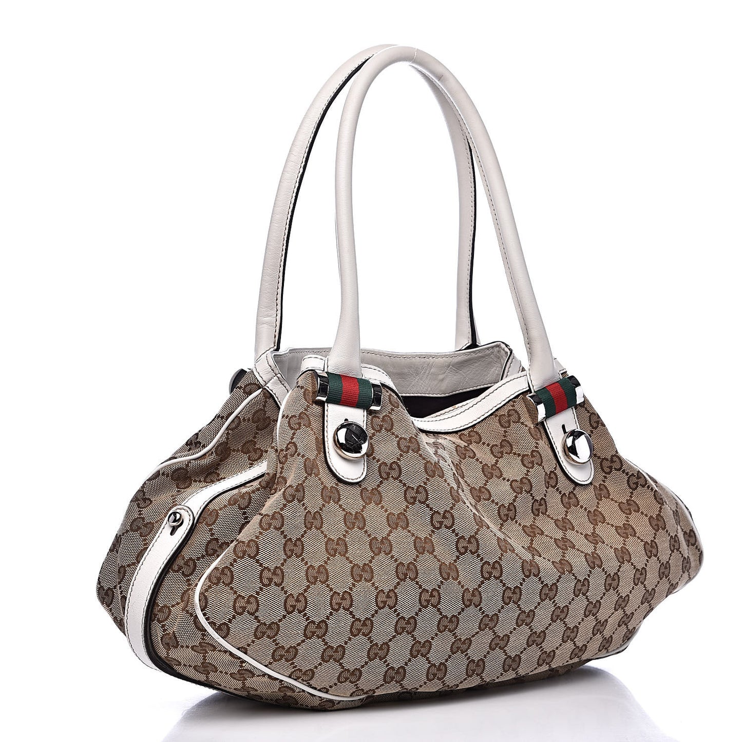 Monogram Match Ball Shoulder Bag White