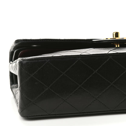 Chanel Lambskin Quilted Medium Double Flap Black 9 of 10