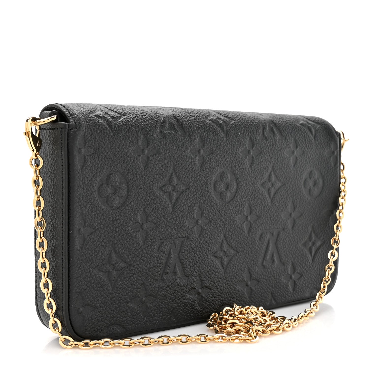 Louis Vuitton Empreinte Pochette Felicie Chain Wallet Black 4 of 13
