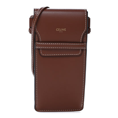 Celine Smooth Calfskin Sunglasses Pouch Tan 1 of 9